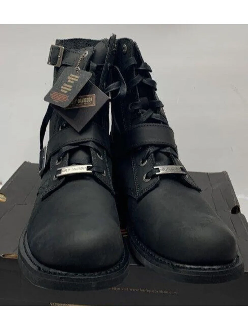 Harley-Davidson Mens Ranger Leather Motorcycle Boots Biker Riding New w/Box 12